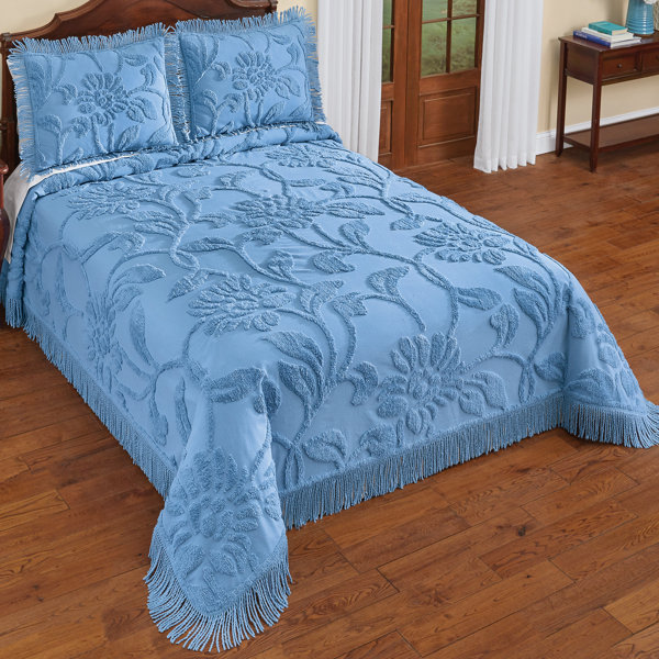 One Allium Way® Dundressan Blue Cotton Coverlet / Bedspread Wayfair